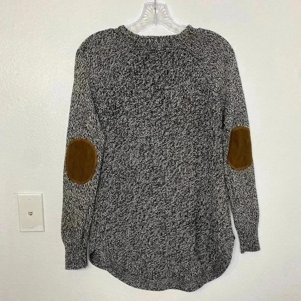 Rd Style Rowca Stitchfix Elbow Patch Sweater Black - image 3